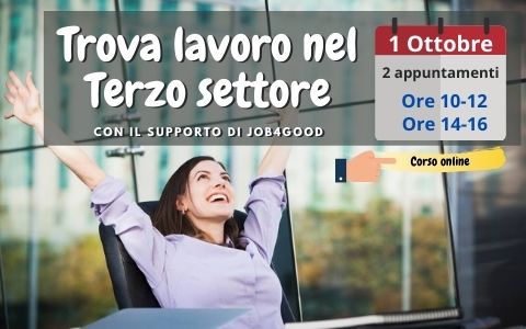 Trova lavoro nel terzo settore con job4good mobile Trova lavoro nel terzo settore con job4good mobile