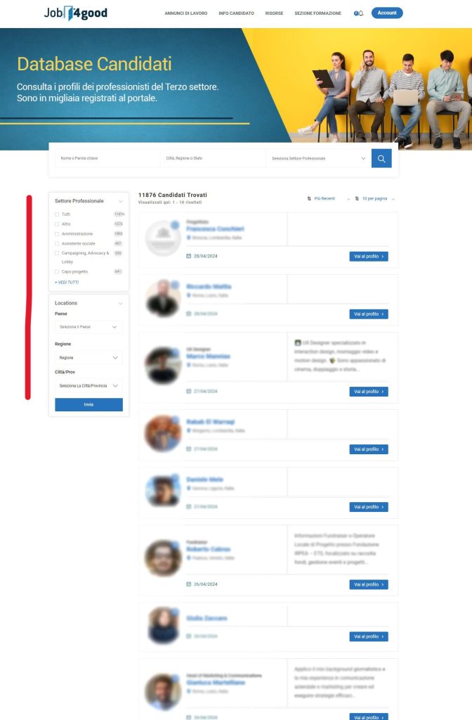 Database-Candidati-Job4Good